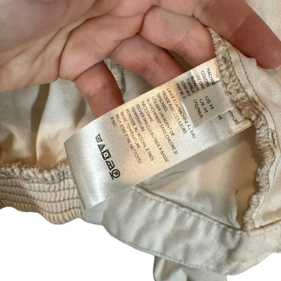 Free People Cream Wrap Blouse - Picture 12 of 14